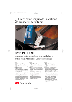 &iquest;Quiere estar seguro de la calidad de su aceite de fritura? 3M