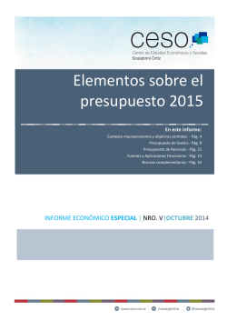 El presupuesto de la administraci&oacute;n p&uacute;blica nacional del - CESO