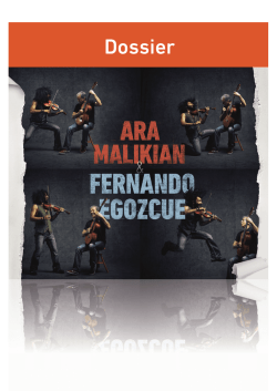 Dosier Ara Malikian Y Fernando Egozcue