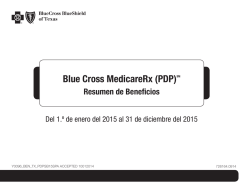 Blue Cross MedicareRx (PDP)SM - Blue Cross and Blue Shield of