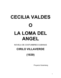 Cecilia Valdés o La loma del Ángel - Dirección General de Bibliotecas