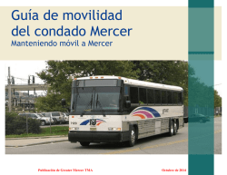 Guía de movilidad del condado Mercer - Greater Mercer TMA