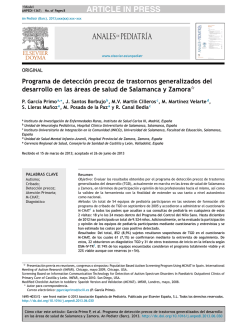 Articulo progrma detecci&oacute;n precoz - Asociaci&oacute;n Navarra de Autismo