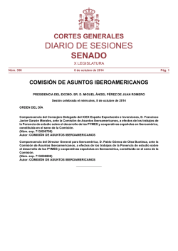 diario de sesiones del senado