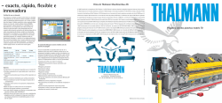 – exacto, rápido, flexible e innovadora - Thalmann Maschinenbau AG