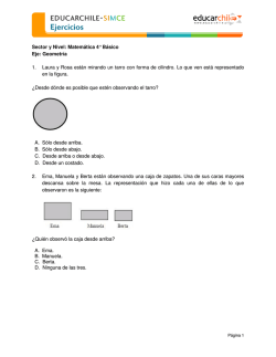 Sector y Nivel: Matemática 4° Básico Eje: Geometría 1. Laura y