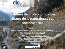 sistemas de protección contra riesgos de la naturaleza y sus - DIC