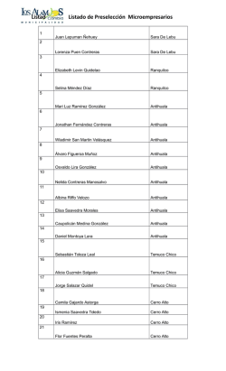 Listado Concurso Municipal - Municipalidad de Los Alamos