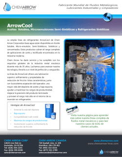 ArrowCool Product Brochure Spanish - Tanner Herramientas