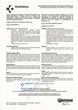 Osakidetza - EXTRANET - Hospital Universitario Cruces