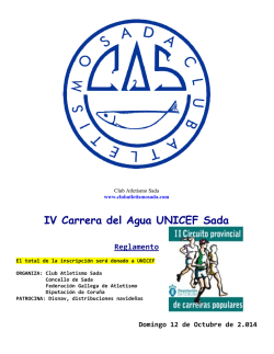 IV Carrera del Agua UNICEF Sada - Federación Galega de Atletismo