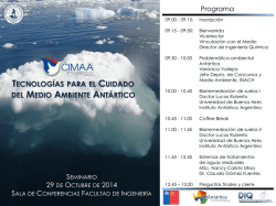 tecnolog&iacute;as para el cuidado del medio ambiente ant&aacute;rtico