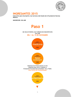 INGRESANTES 2015-instructivo - Facultad de Ciencias M&eacute;dicas-UNR
