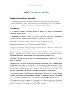 Unidad 4 Escenario económico