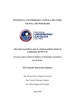 Eli Malvaceda Espinoza - Idehpucp - Pontificia Universidad Católica