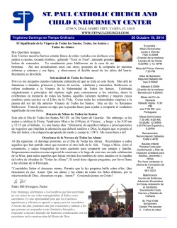 Spanish Bulletin 102614.pub - St. Paul Catholic Church