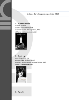 Lista de Carteles para exposición 2014 - Cultura de Castilla y León
