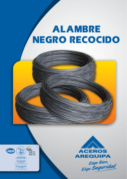 alambre negro recocido - Corporación Aceros Arequipa