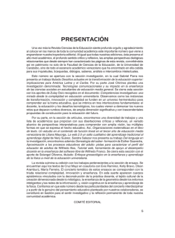 PRESENTACIÓN - Portal de Revistas Electrónicas-Universidad de