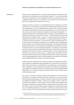 Informe de economía latinoamericana. Segundo - Banco de España