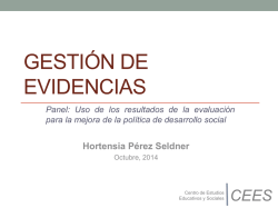Presentación de Hortensia Pérez Seldner - Coneval