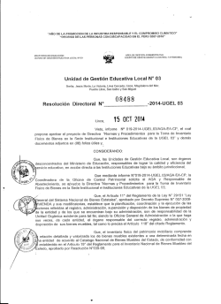 DIRECTIVA - Ugel 03