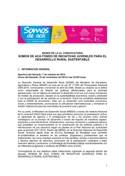 Bases para Actividades - del INJU