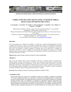 fabricaci&oacute;n de papel kraft liner a partir de fibras recicladas sin refino