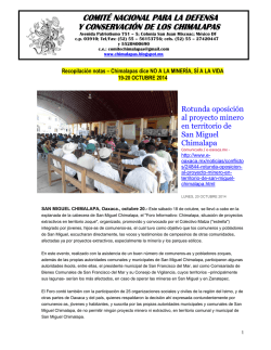 comité nacional para la defensa y conservación de los chimalapas
