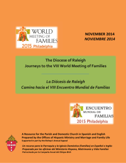 The Diocese of Raleigh Journeys to the VIII World Meeting of