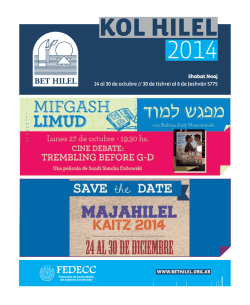 Kol hilel 2014 - Comunidad Bet Hilel
