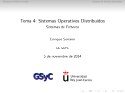 Tema 4: Sistemas Operativos Distribuidos