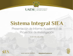 “Informe Académico”. - Secretaría de Investigación y Estudios
