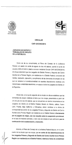 CAR12/CCNO/2014 - Consejo de la Judicatura Federal
