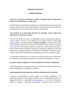 Preguntas Frecuentes - Universidad Industrial de Santander