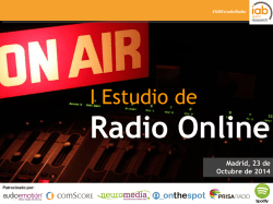 Estudio de Radio Online - IAB Spain