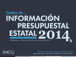 Presentación de resultados IIPE 2014 - Imco