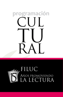 Programación Cultural - Filuc - Universidad de Carabobo