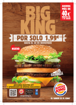 40€* - Burger King