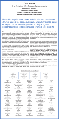 Carta Abierta Ejecutivos Siderurgia - ArcelorMittal