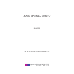 Catálogo de Mapas, de José Manuel Broto, en Gema Llamazares.