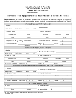Informaci&oacute;n sobre el (la) Beneficiario(a) de Cuentas - Rama Judicial