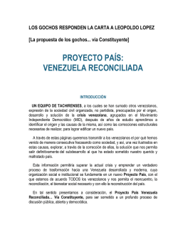 Los gochos responden la carta de Leopoldo López - El Nacional
