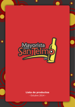 Lista de productos - Mayorista San Telmo