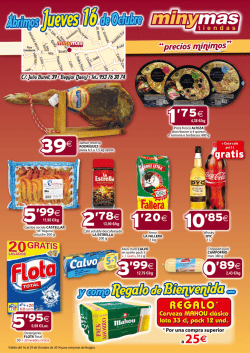 Abrimos Jueves 16de Octubre