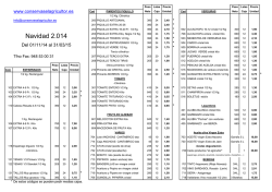 tarifa GENERAL - Conservas El Agricultor