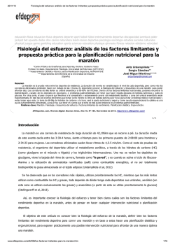Fisiología del esfuerzo_ análisis de los factores limitantes y
