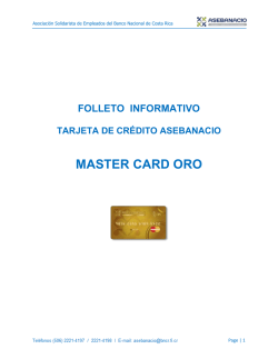 folleto informativo tarjeta de crédito