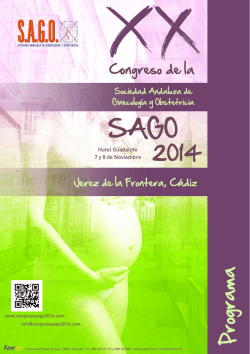 Programa (pdf) - Congreso SAGO Jerez 2014