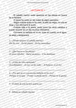 LECTURA Nº 1